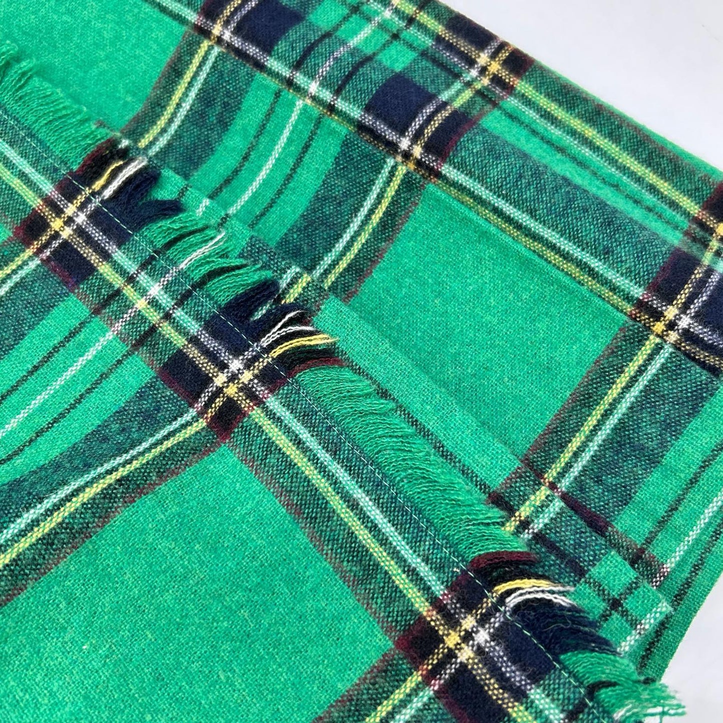 【×Dessin】Green Check Belted Pleated Skirt Skirt 40 Ladies