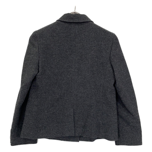 theory luxe 24AW 03-4304118 Charcoal wool-blend double-breasted tailored jacket Jacket