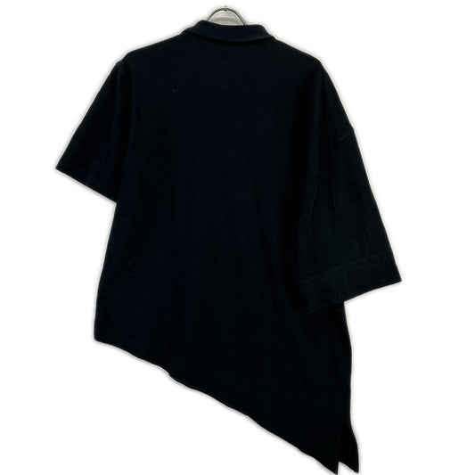 ANREALAGE アンリアレイジ SIDE ANGLE POLO SHIRTS 鹿の子 アシメントリー半袖ポロシャツ トップス