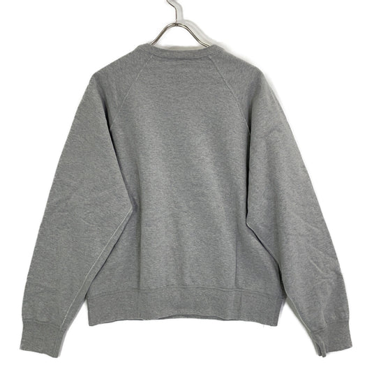 GRAY COTTON DEVIL CREW NECK SWEAT/Devil Print Crew Neck Sweat Pullover Top S Men's