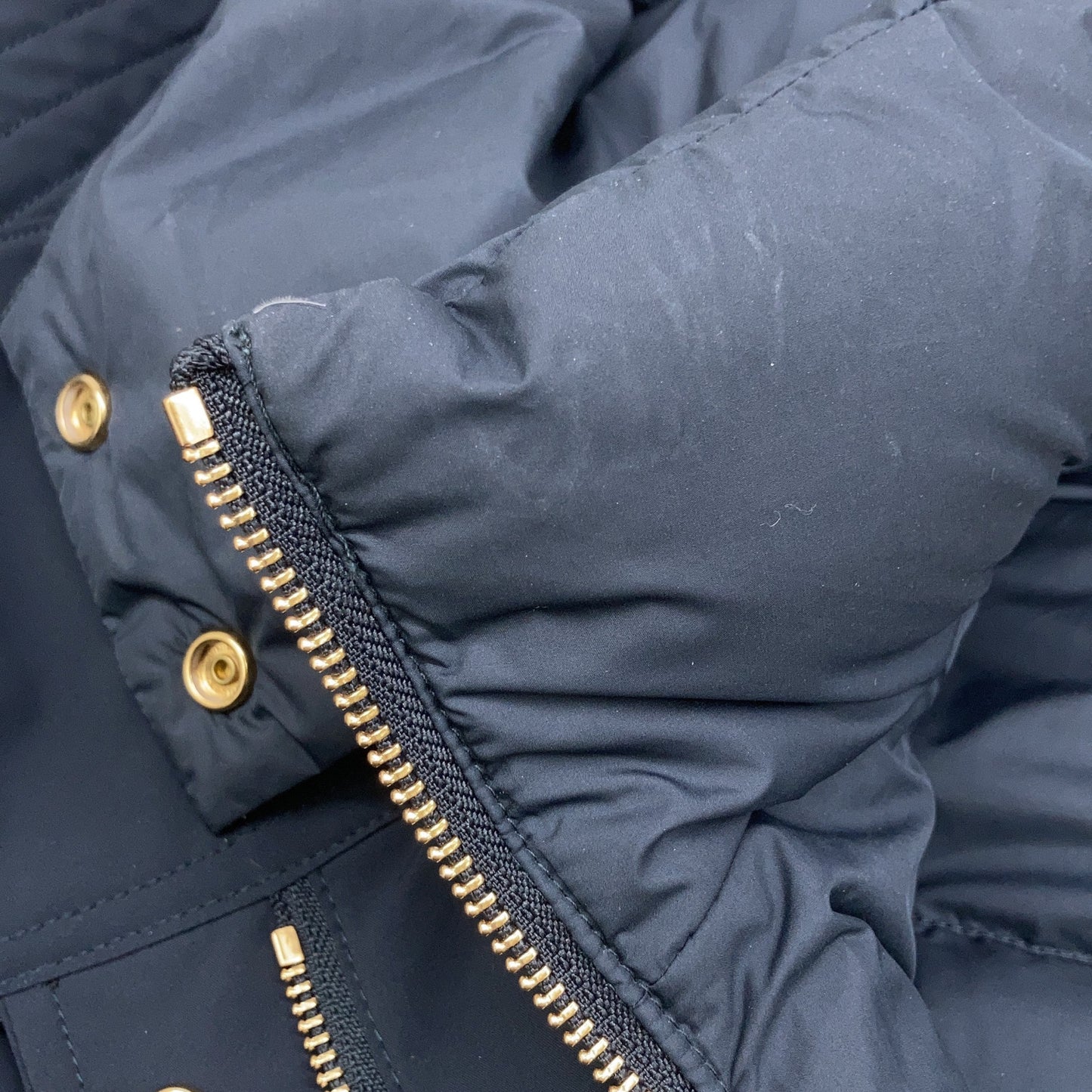 Spick & Span Bespoke WWOU0642 Navy Inner Down Layered Military Coat Jacket XS Women's
