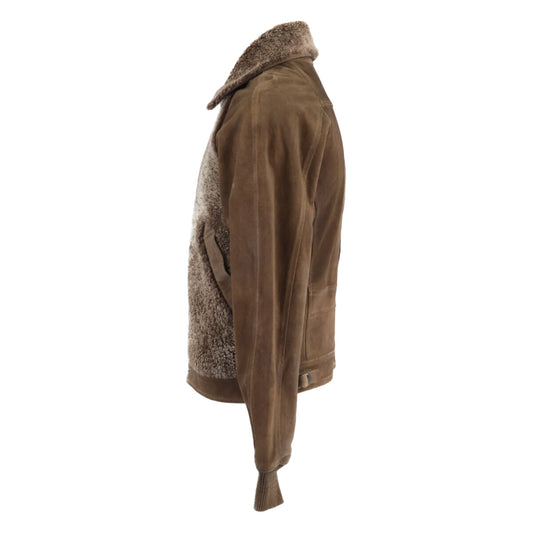 RRL ダブルアールエル 美品 25SS MNRROTW16020158 シアリングパネルド ラフアウトスエードジャケット ジャケット