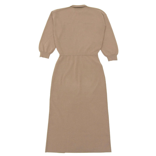 Her lip to Herlipto Serene Collared Knit Dress Women's Brown M 1254205139 Dress