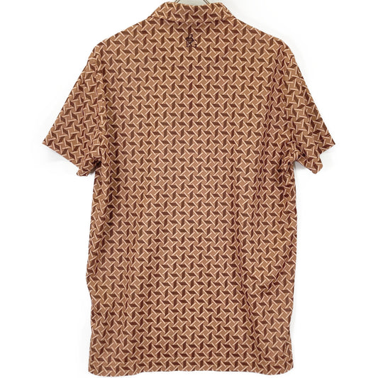 1piu1uguale3 ウノピゥウノウグァーレトレ GOLF GCT003 113 GOLF CLASSIC / S/S POLO ORIZURU 総柄 半袖ポロシャツ/ トップス