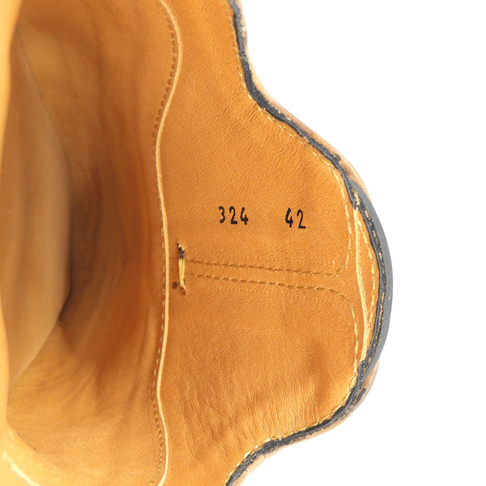 1piu1uguale3 ウノピゥウノウグァーレトレ 美品 WINGTIP SANDAL レザーサンダル シューズ メンズ ブラウン 42 シューズ