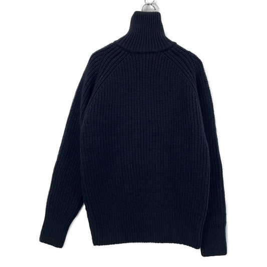 DRIES VAN NOTEN 德赖斯·范诺顿 24AW 黑色 MONTY BIS 2707 M.K.SWEATER 高领拉链针织衫 上衣