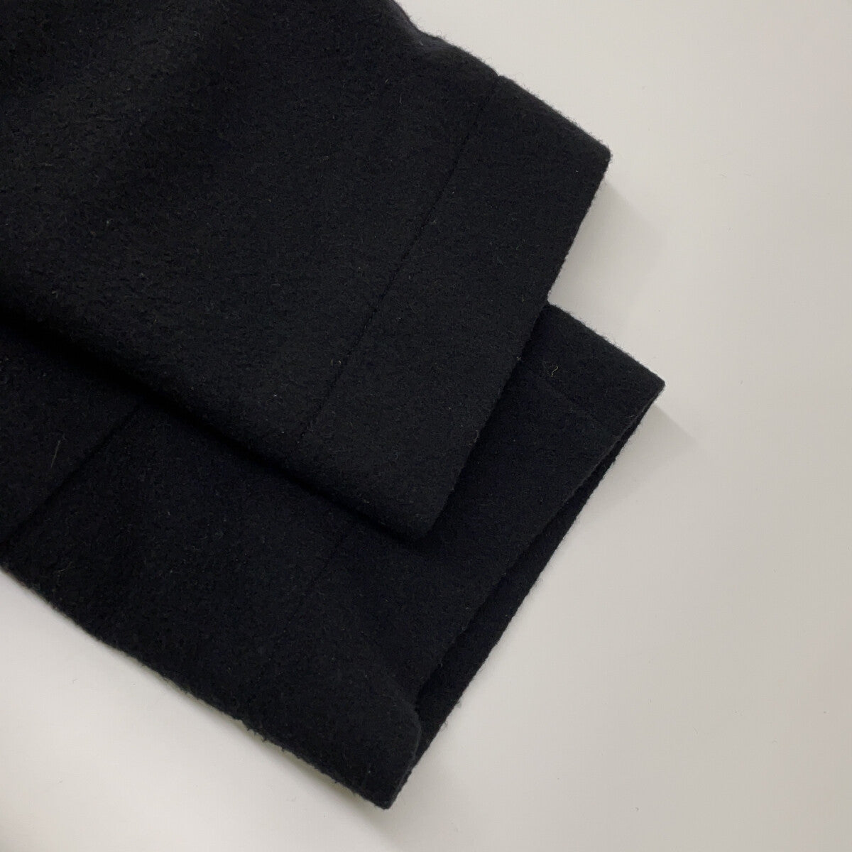 REGULATION Yohji Yamamoto レギュレーション ヨウジヤマモト FB-C81-101 24-25AW ブラック MELTON R-CROPPED RAGLAN SLV COAT セミダブルロングコート コート