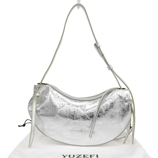 YUZEFI Yuzefi Excellent condition FORTUNE COOKIE Silver Calf One Shoulder Bag Women's Shoulder Bag