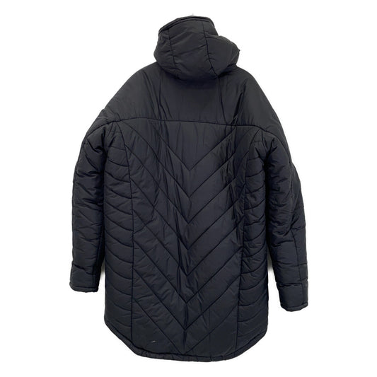SJ12 Black Nylon Padded Long Jacket M Men's