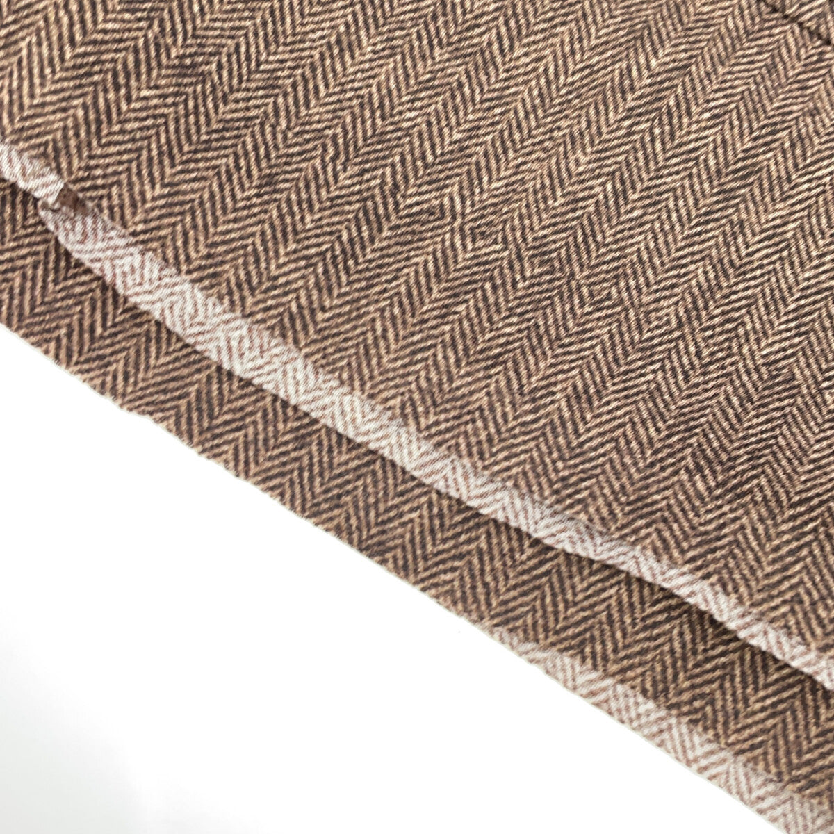 VIVIENNE TAM 2025 Brown Herringbone Net Pants Bottoms 38