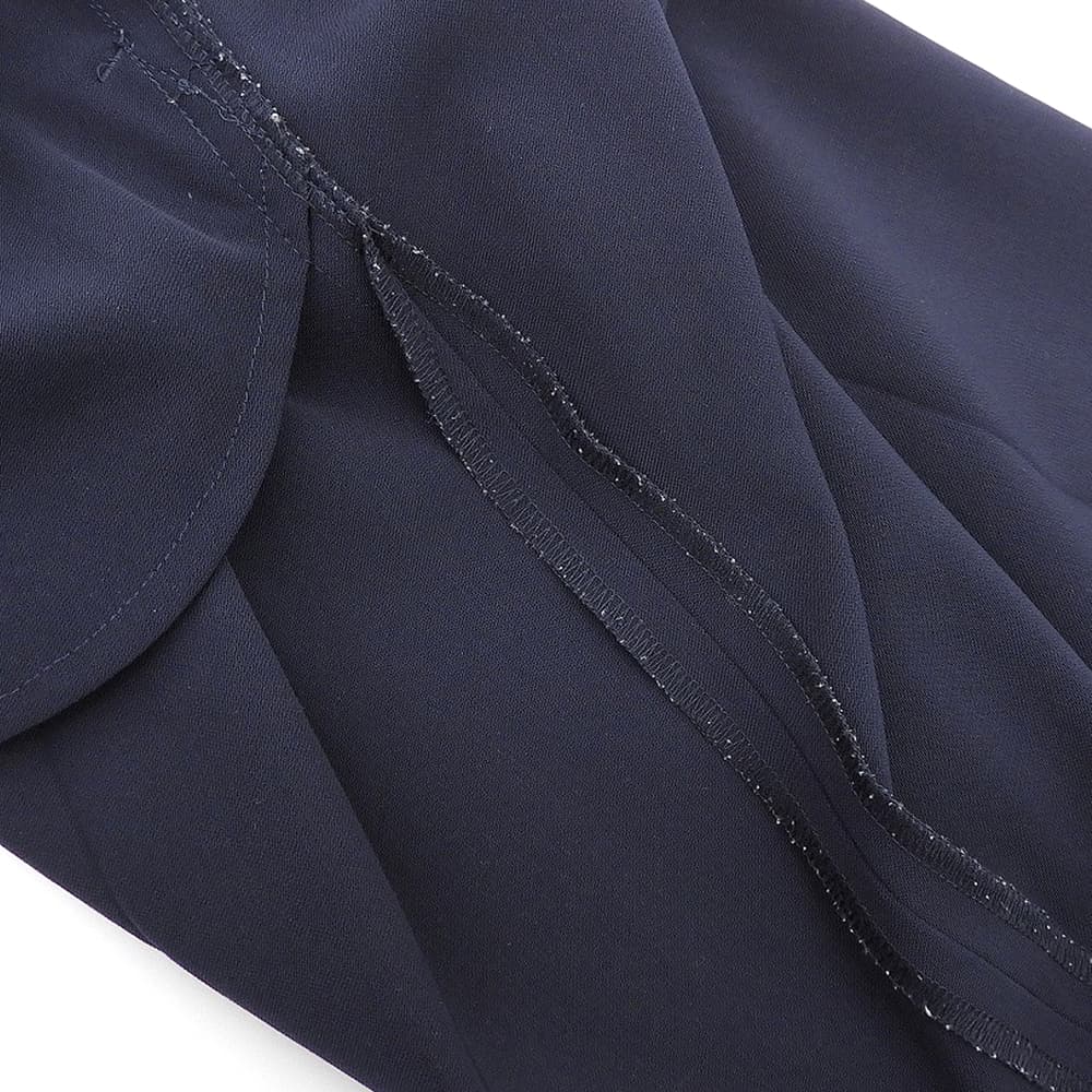 Slit Tapered Pants Bottoms Women's Navy 36 8514-144-0002 Bottoms 36 Women's