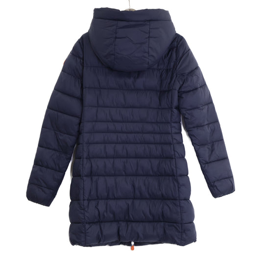 SAVE THE DUCK セイブザダック ネイビー ULTRA LIGHT JACKET ボアフードパテッドコート コート