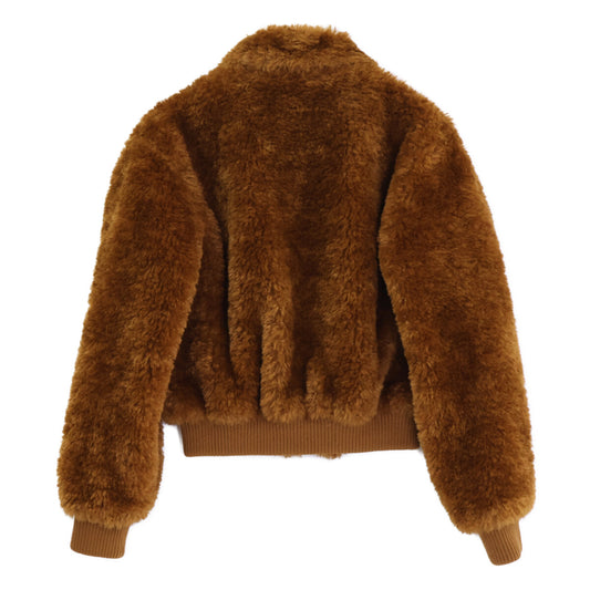 rag&bone W2-W01163 brown Hesper Faux Fur Coat fleece short jacket jacket