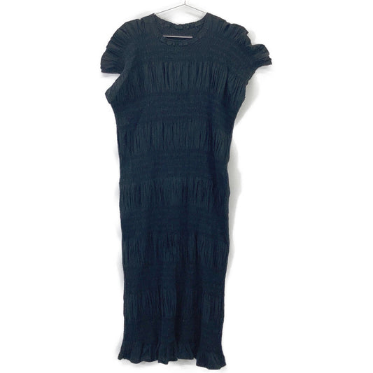 Me ISSEY MIYAKE 三宅一生 MI52FH654 25SS 黑色 SHRINK STRIPE 连衣裙 连衣裙