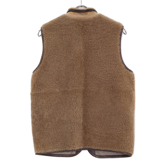 EMMETI Tyson Brown Lambskin Stand Collar Shearling Vest Vest S