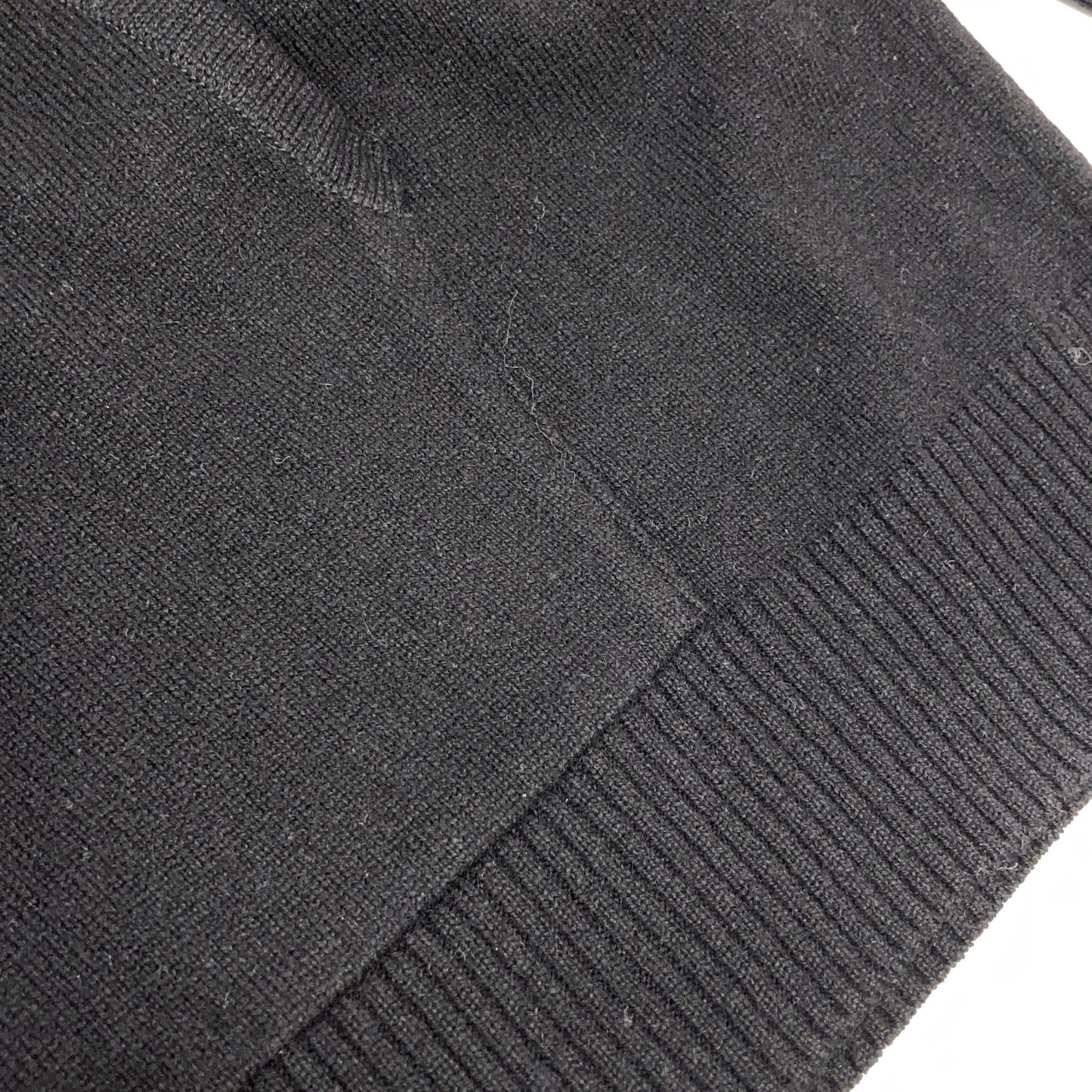 1 piu 1 uguale 3 MRK236-CAS026 黑色 DROP SHOULDER PARKA 羊绒落肩连帽衫 上衣