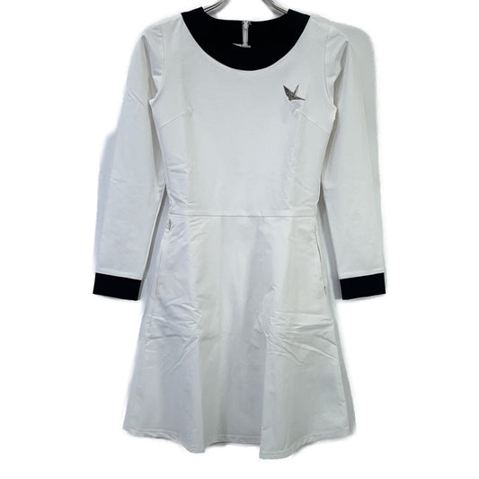 1piu1uguale3 ウノピゥウノウグァーレトレ 【GOLF】GST172-POE437 23AW ホワイト HEM COLOR ONEPIECE ワンピース ワンピース I