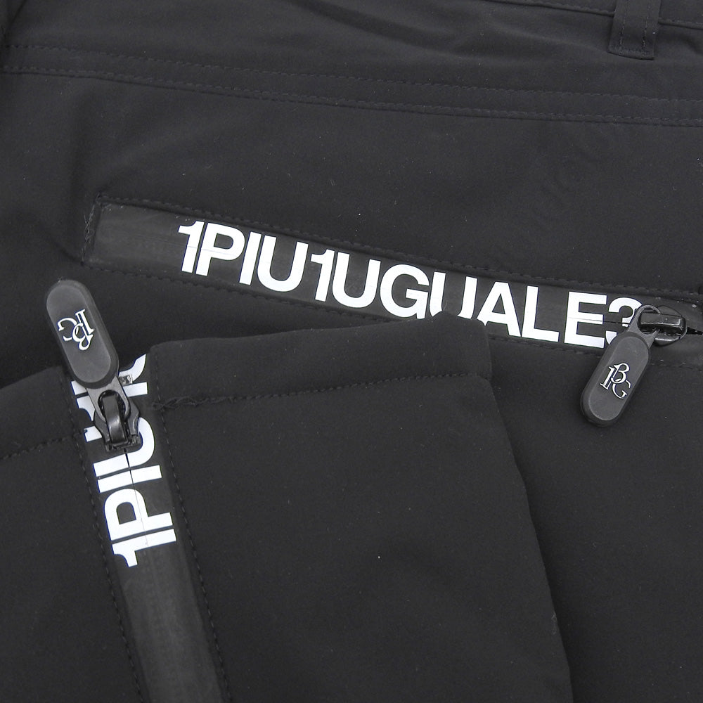 1piu1uguale3 ウノピゥウノウグァーレトレ GOLF BATTING PANTS エンボスロゴ スラックスパンツ ボトムス レディース 黒 II GSP010-POE247 ボトムス II