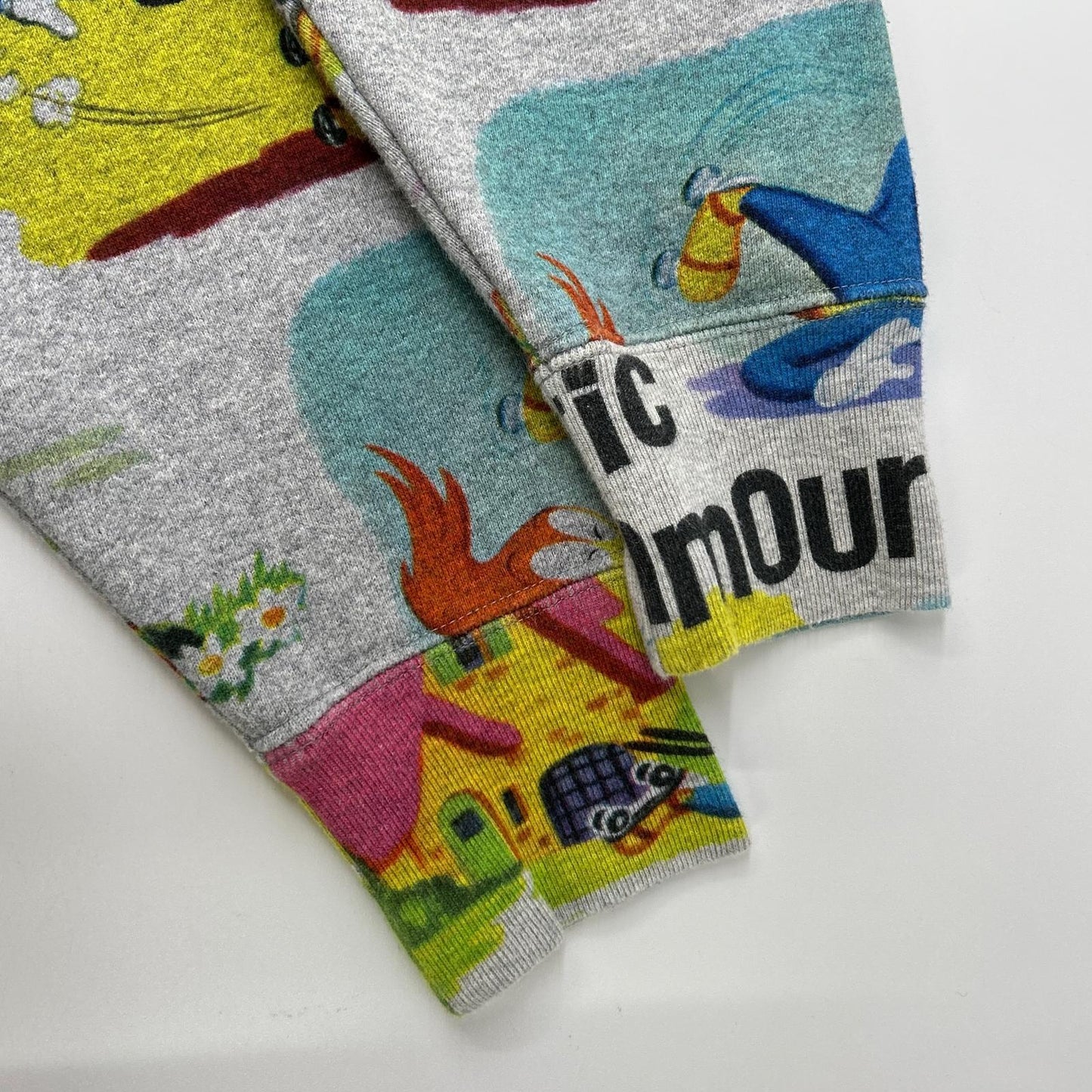 HYSTERIC GLAMOUR ヒステリックグラマー ×WOODY WOODPECKER 0151CS06 グレー コットン 総柄 スウェットプルオーバー トップス