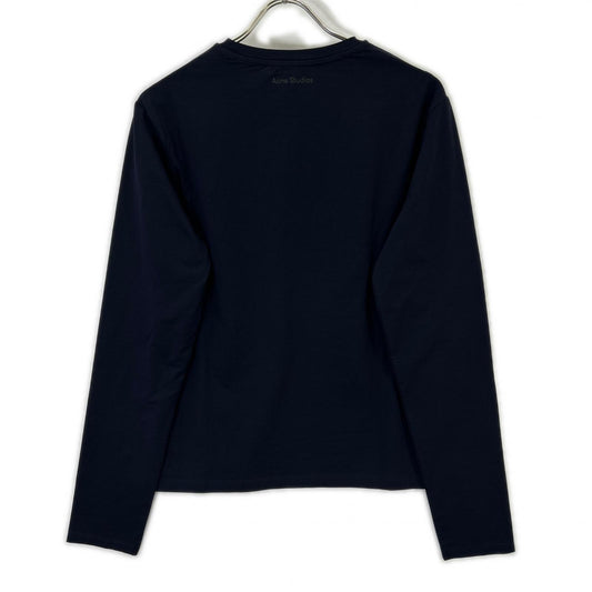 ACNE STUDIOS アクネ ストゥディオズ TSHI000317 ネイビー ロングスリーブTシャツ レギュラーフィット トップス
