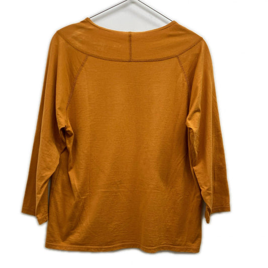 JURGEN LEHL ヨーガンレール J0142UB641 24AW イエロー コットン ロングスリーブカットソー トップス