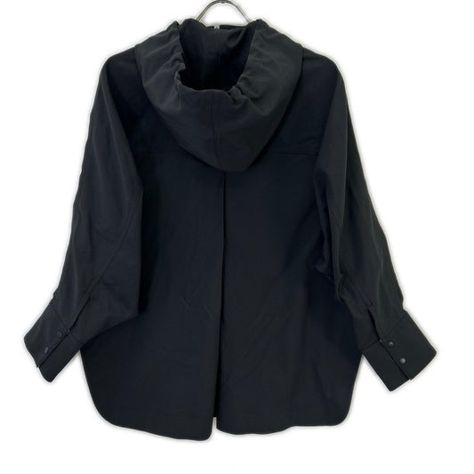 ADORE アドーア 531-2150314 ブラック トリアセ麻メッシュブルゾン フーデッドジャケット ジャケット
