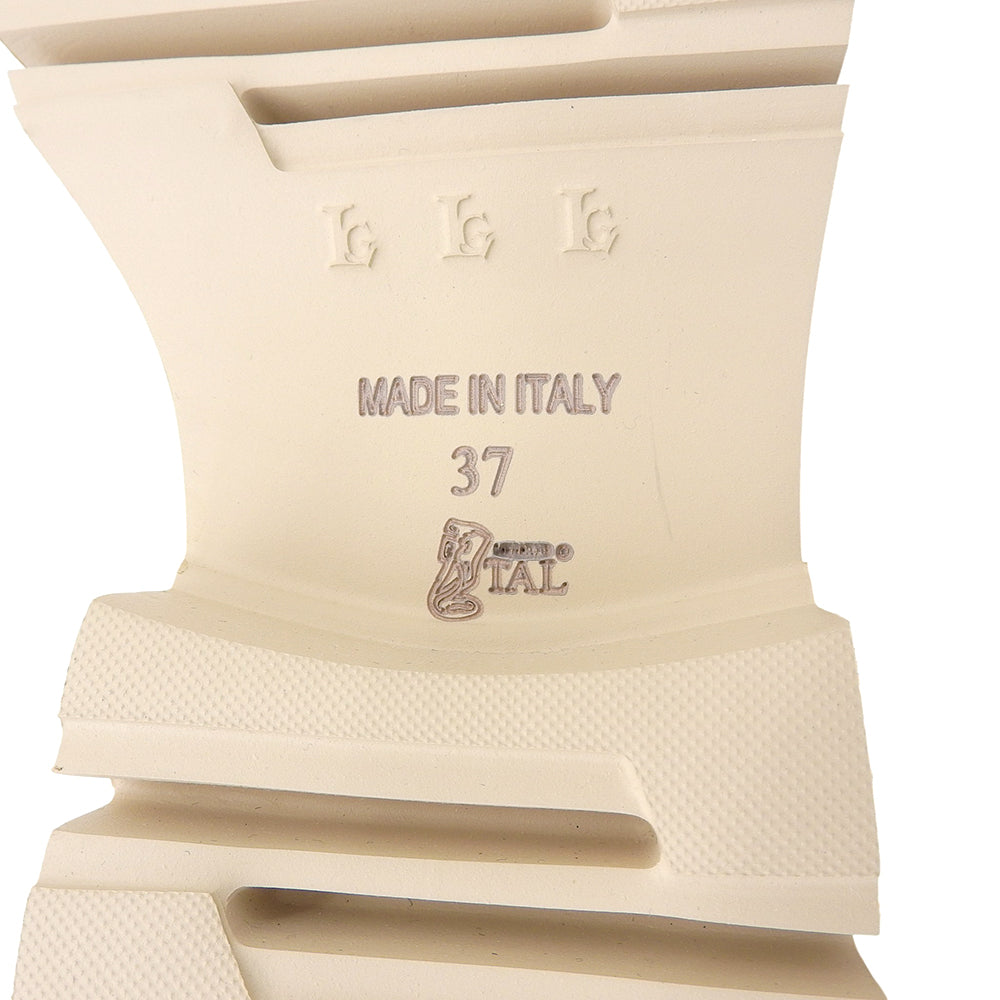 LUCA GROSSI ルカグロッシ 新品同様 ワントーン ビットローファー シューズ レディース ライトベージュ 37 L21613 LBG-050 シューズ