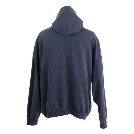 BALENCIAGA バレンシアガ 【新品同様/国内正規】821861 TSVA フロントロゴ ダメージ加工 プルオーバー パーカー トップス