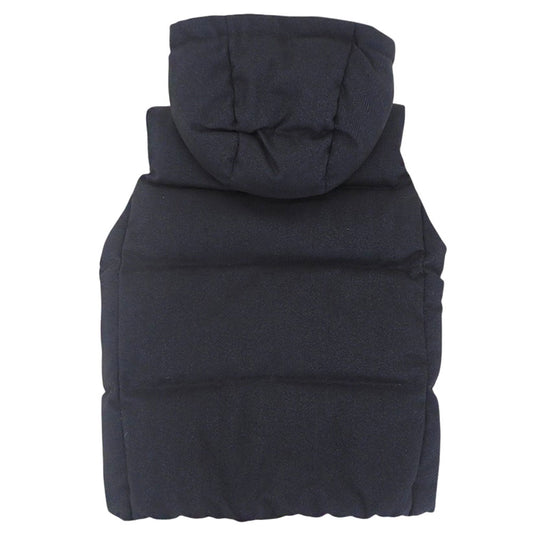 Herringbone Hooded Down Vest Men's Navy S NUC82DWW006TS Vest S Men's