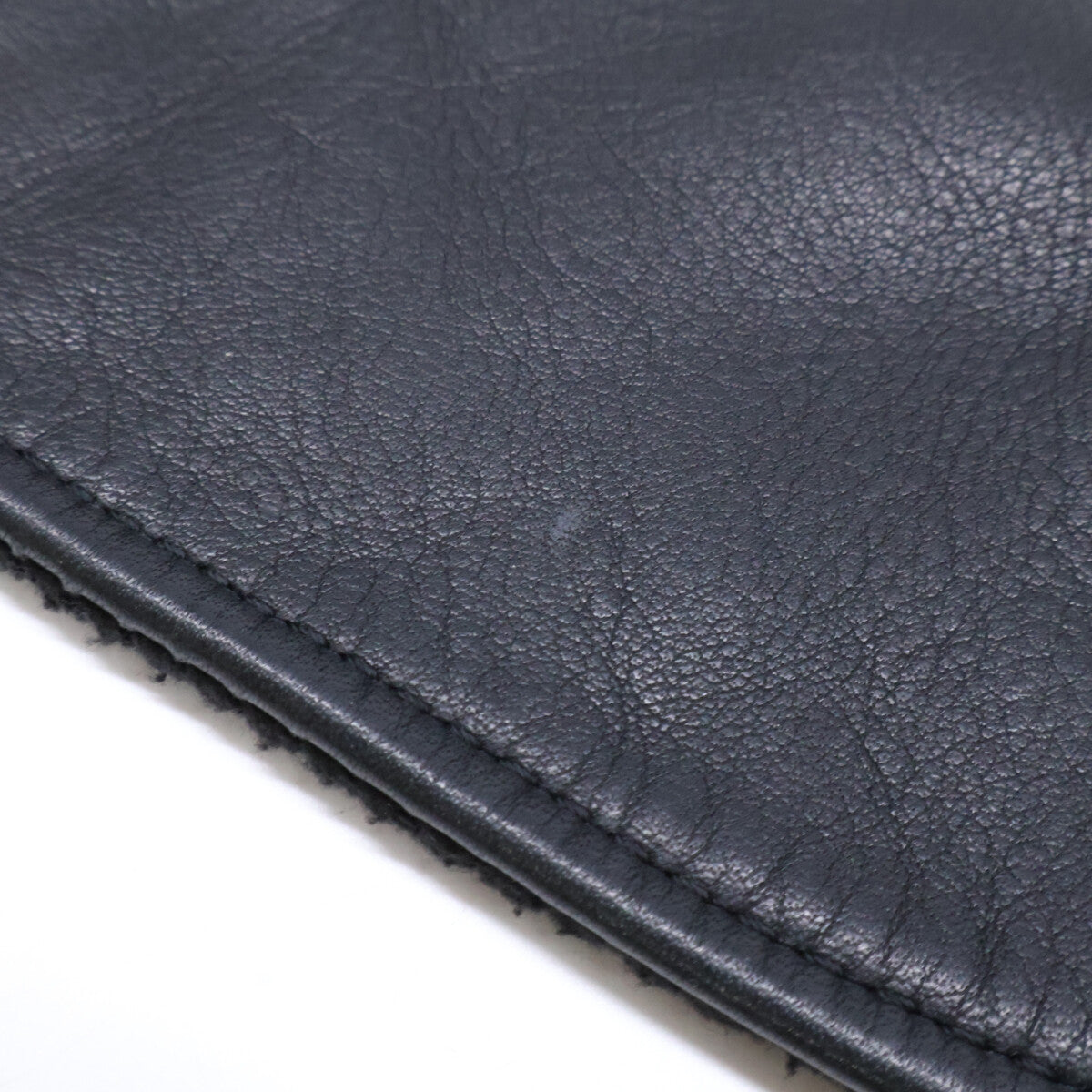 Logo-Patch Leather Neck Warmer Scarf for Men