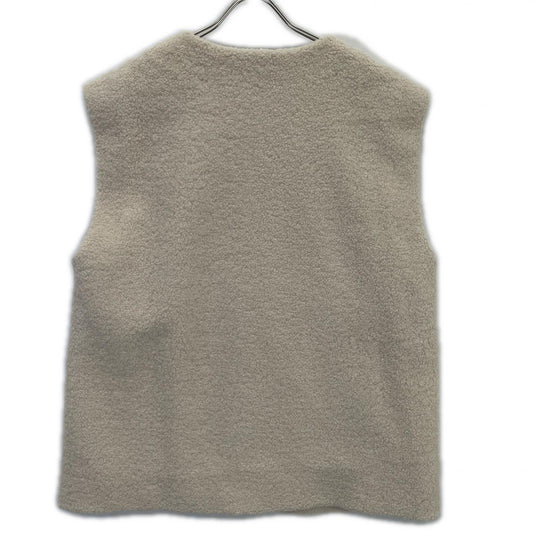 LH24A-JK054 24AW 象牙色 ECO MOUTON GILET 羊羔绒马甲 马甲 F 女款