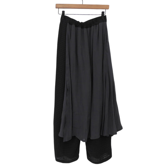 JUN OKAMOTO ジュンオカモト 新品同様 朝霧に浮かび上がるパンツ ボトムス レディース ブラック 36 ボトムス