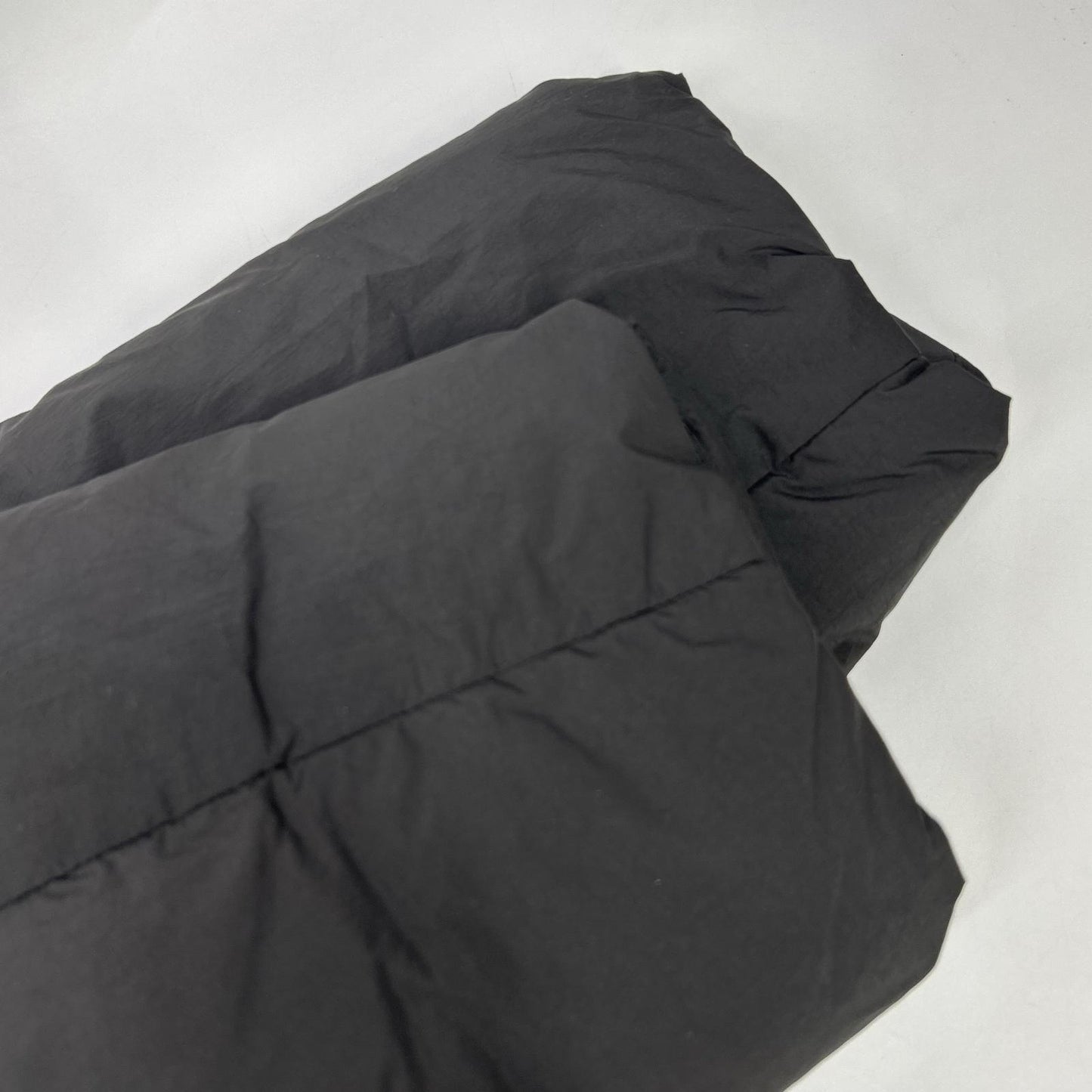 SAW01 CT801 Charcoal Nylon 1B Open Collar Down Coat S Women's