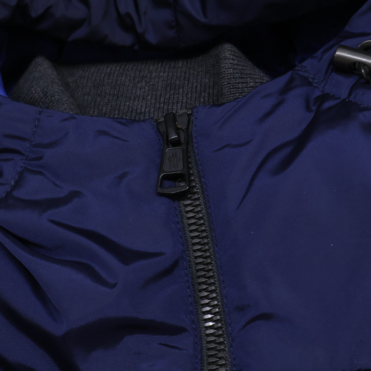 MONCLER モンクレール JULIO チェック ウールxナイロン切替 フーディダウンジャケット ジャケット