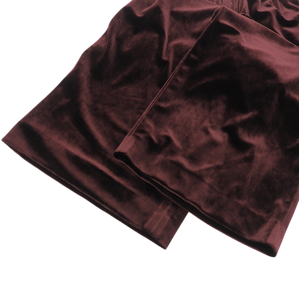 MUSE MUSE excellent-condition velvet easy wide-leg pants women's wine red 36 25AW 25-030-500-2020 pants