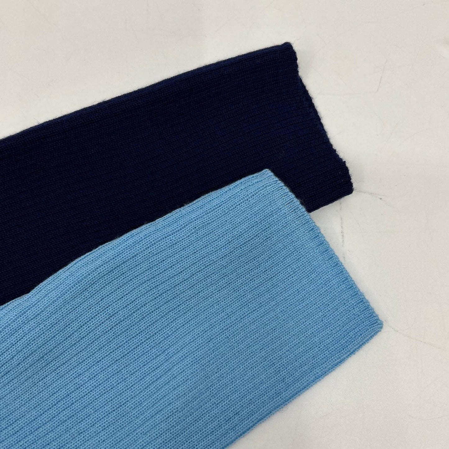 ENFOLD 26SS 300JS270-0201 Navy Blue Wool STRIPE RIB PULLOVER