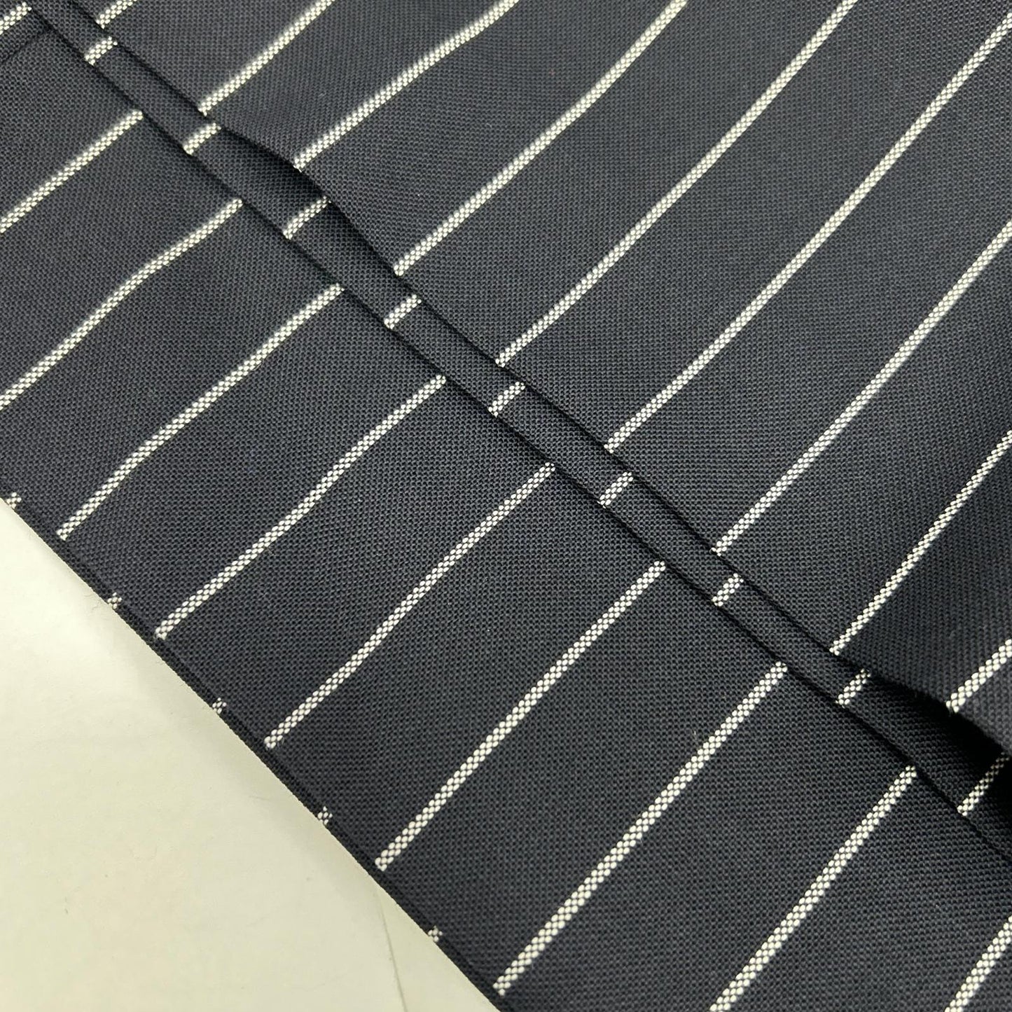 ENFOLD ENFOLD 26SS 300JS631-1191 深蓝色 羊毛 条纹 RELAX ELASTIC WIDE-TROUSERS 下装