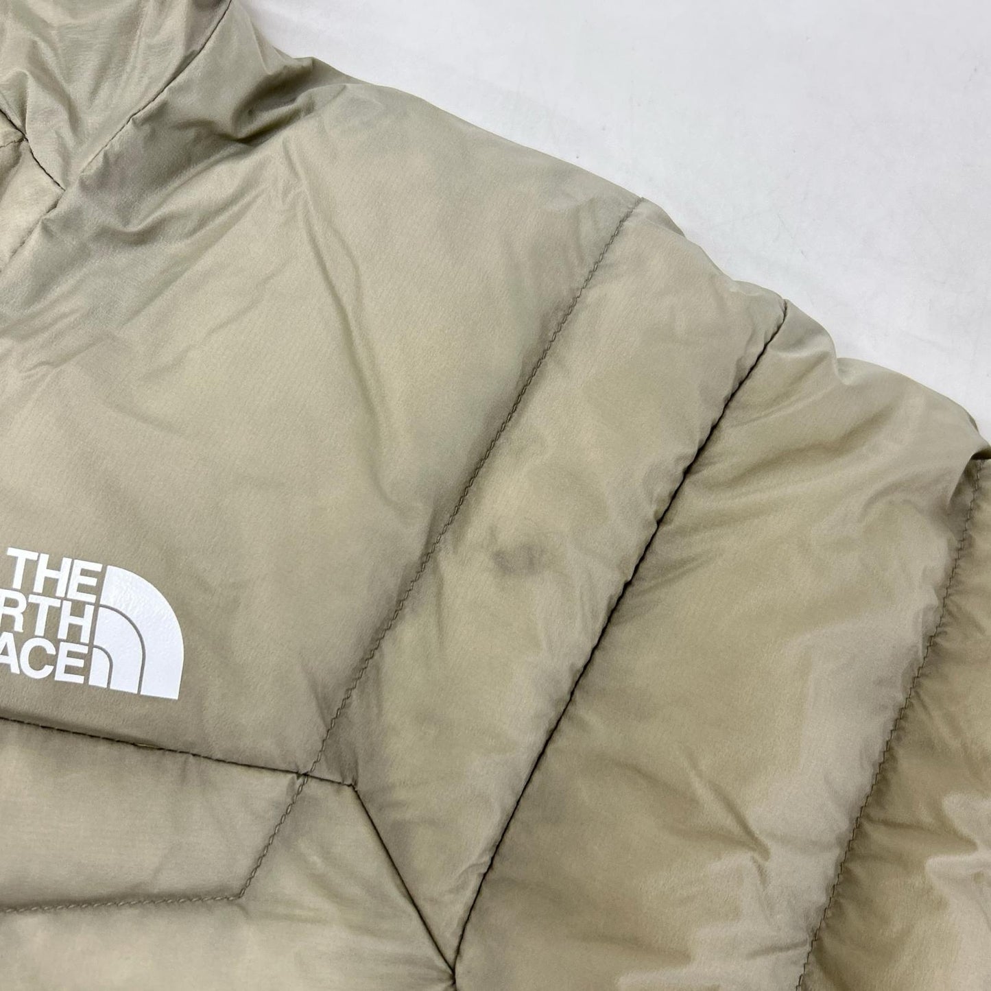 THE NORTH FACE 乐斯菲斯 NY82311 黏土灰 Thunder Hoodie 雷电连帽衫 连帽羽绒服 夹克 L
