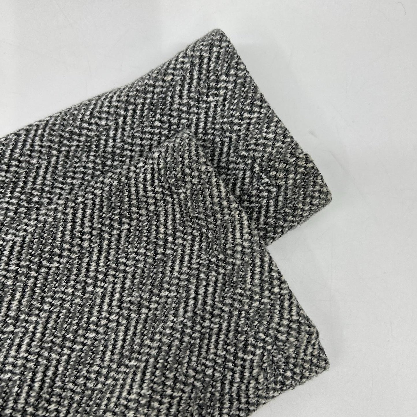 BURBERRY BLACK LABEL Grey Cotton Herringbone 2B Single Jacket Jacket M