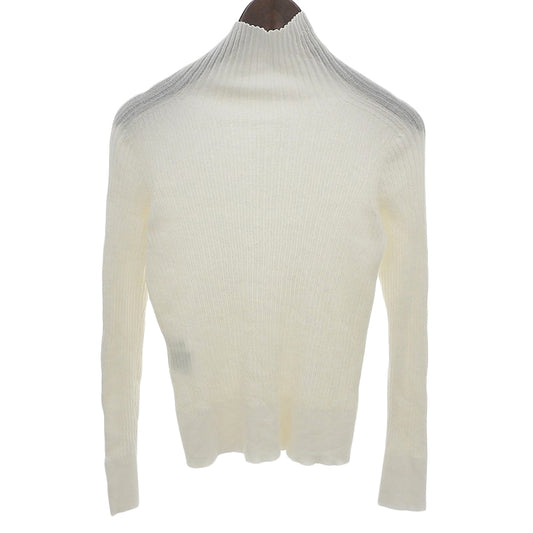 ANAYI アナイ 美品 18ゲージメリノウール ハイネック ニットプルオーバー トップス レディース オフホワイト 25AW 10252816220 トップス