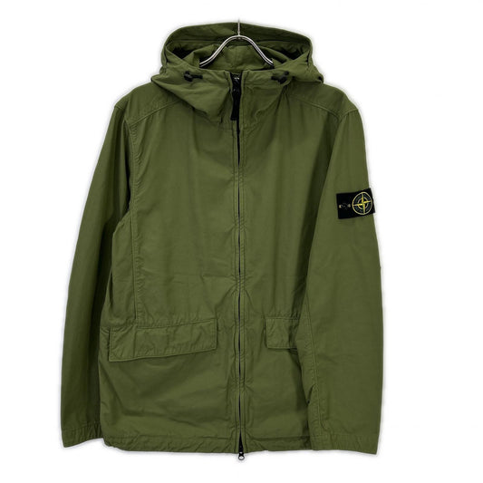 STONE ISLAND ストーンアイランド 22SS 761540833 カーキ ナイロン×コットン コンパスパッチ Naslan Light Watro フーディジップジャケット ジャケット