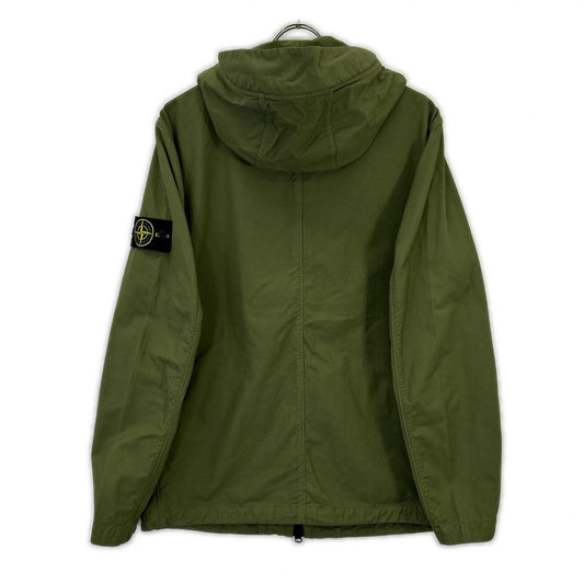 STONE ISLAND ストーンアイランド 22SS 761540833 カーキ ナイロン×コットン コンパスパッチ Naslan Light Watro フーディジップジャケット ジャケット