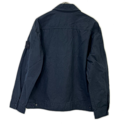 STONE ISLAND 石岛 24SS 8015432F1 GHOST PIECE 海军蓝 WEATHERPROOF COTTON CANVAS/防水棉帆布夹克 夹克