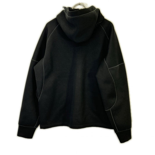 STONE ISLAND Stone Island 23SS K2S156100031 S0213 黑色 人造丝 徽标刺绣 抽绳拉链连帽衫 上衣