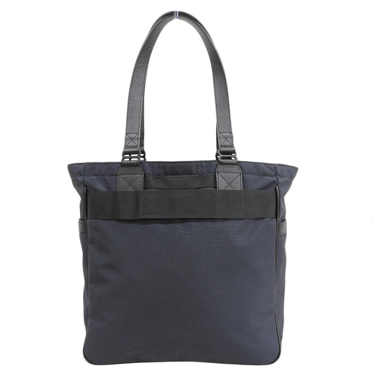 BRIEFING Pristine FUSION COLLECTION BS TOTE HD 1680 Denier Nylon x Waterproof Leather Tote Navy BRM191T31 Tote Bag