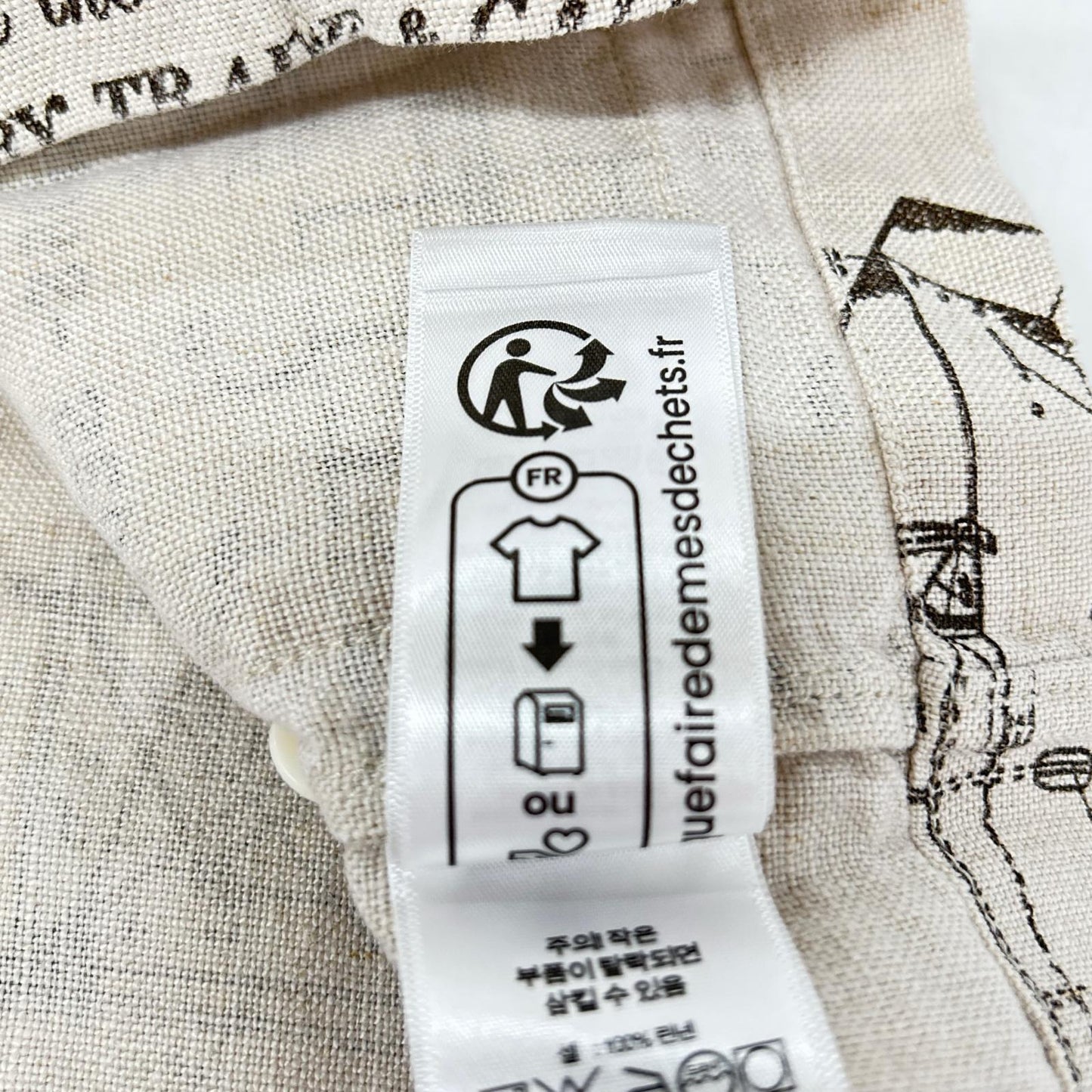 RRL 双R标 MNRRWOV1N820058 亚麻 蓝印花 3 口袋 短袖运动衬衫 上衣