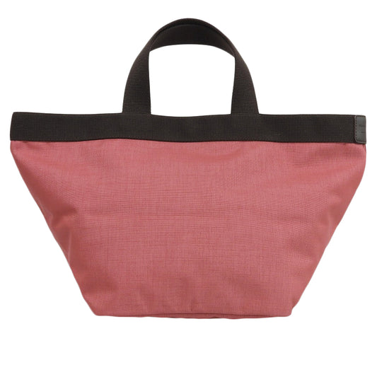 Herve Chapelier Nylon Cordura Boat-shaped Tote M Tote Bag for Women Pink x Brown 707C Tote Bag