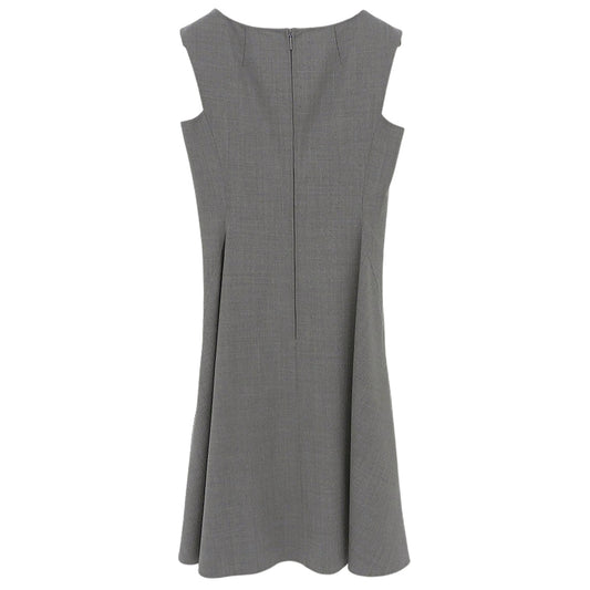 Excellent Condition Wool-Blend Sleeveless Dress Gray 34 6736710 Dress 34 Women's