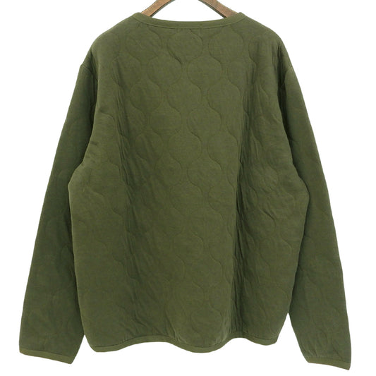 Military Quilted Liner Cardigan Men's Khaki 46 Tops 46 Men's