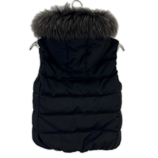 Black Nylon LUSERA Down Vest 02 for Women